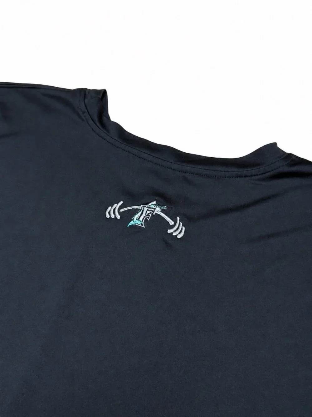 VTG Miami Marlins Weightlifting Team Issued L/S Performance Shirt Black • XL